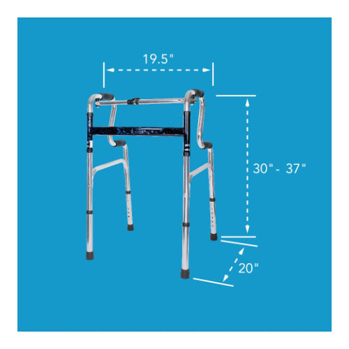 Carex Uplift Walker, Height Adjustable and Foldable