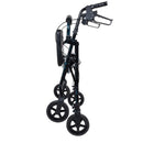 ProBasics Deluxe Aluminum Rollator, Blue Flame with 8 Inches Wheels