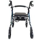 ProBasics Deluxe Aluminum Rollator, Blue Flame with 8 Inches Wheels