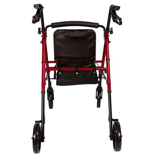 ProBasics Height Adjustable Rollator with 8 Inch Wheels, Burgundy