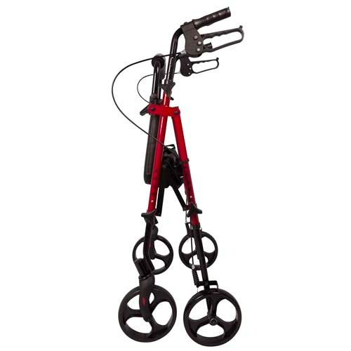 ProBasics Height Adjustable Rollator with 8 Inch Wheels, Burgundy