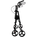 ProBasics Height Adjustable Aluminum Rollator Walker with Seat, lightweight foldable. Moovkart