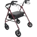 ProBasics Bariatric Rollator with 8 Inch Wheels, reinforced aluminum frame with brakes. Moovkart