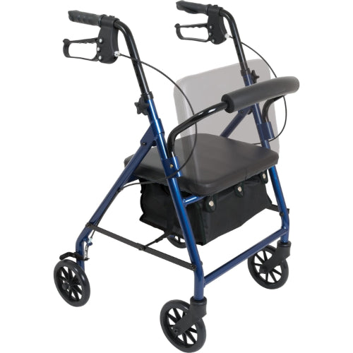 ProBasics Junior Rollator with 6 Inches Wheels, 250 Pound Weight Capacity, Blue