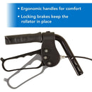 ProBasics Junior Rollator with 6 Inch Wheels, Lightweight Aluminum Frame and Height Adjustable, Blue