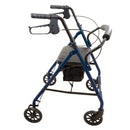 ProBasics Steel Rollator, Blue, Adjustable Height with Padded Seat