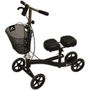 Roscoe Medical Knee Scooter Deluxe Model with Padded Platform and 8-Inch Wheels, Black