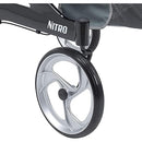 Drive Medical Nitro Aluminum Rollator with 10 Inches Casters, TalI, Black
