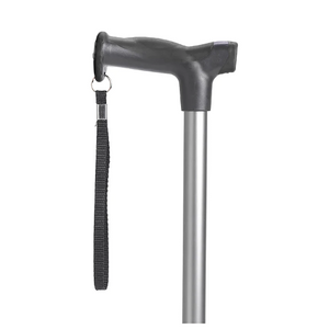 Drive Medical Comfort Grip Cane, T Handle with Strap, Adjustable 30 to 39 Inch, Aluminum, Graphite Hover