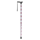 Drive Medical Comfort Grip T Handle Cane with a patriotic design, sturdy and stylish support, Moovkart