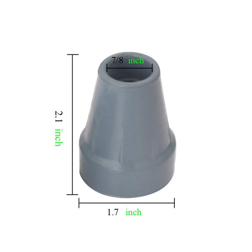 Drive Medical Crutch Tip 7/8 Gray Pair Retail, Blister Pack