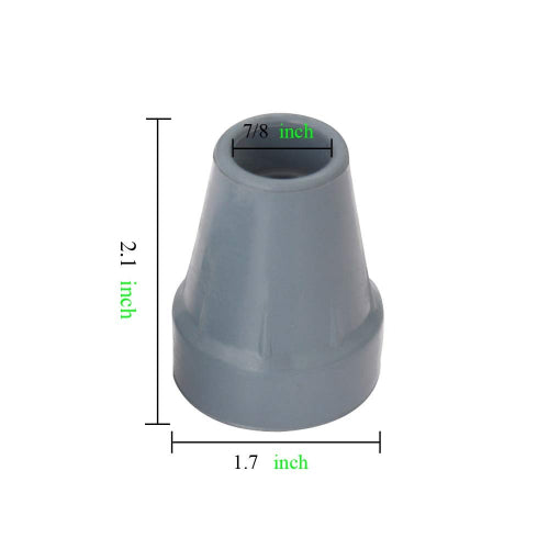 Drive Medical Crutch Tip 7/8 Grey Pair Retail (Blister Pack)