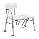 Drive Medical Splash Defense Transfer Bench with U-Cutout and Adjustable Height Legs