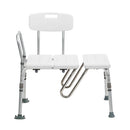 Drive Medical Splash Defense Transfer Bench with 400lbs capacity and splash-resistant design. Moovkart