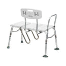 Drive Medical Splash Defense Transfer Bench with tool-free assembly for safe, supportive bathing. Moovkart