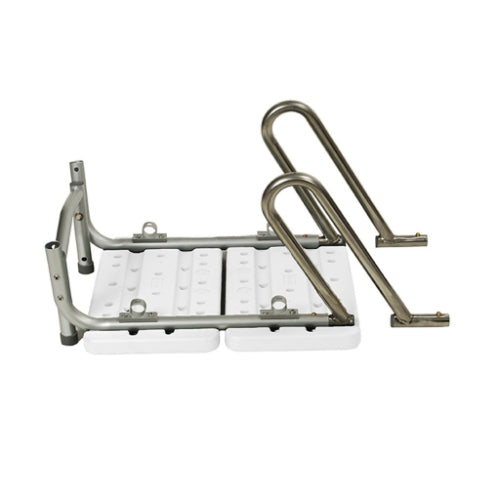 Drive Medical Splash Defense Transfer Bench with U-Shape Cut-Out and Adjustable Height Legs