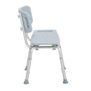Drive Medical Deluxe Bath Chair with Back, Gray, 400 lbs Capacity