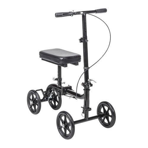 Drive Medical Economy Folding Knee Walker with Adjustable Height for Versatile Mobility Support. Moovkart