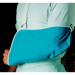 Sport Aid Universal Arm Sling with Envelope Style, Poly-Cotton and Padded Strap, 17 x 9 Inch Pouch