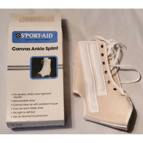 Sport Aid Ankle Splint Lace-Up Canvas
