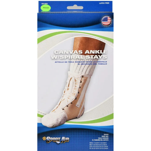 Sport Aid Ankle Splint Lace-Up Canvas