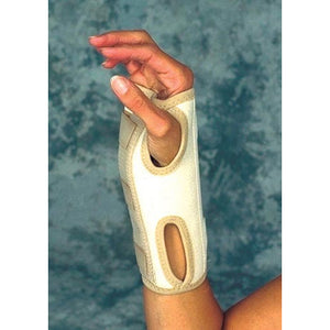 Sport Aid Canvas Wrist Brace with Adjustable D-Ring Closures for Support, Fits Left or Right
