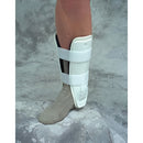 Sport Aid Gel Air Ankle Stirrup, short, adjustable ankle support for recovery, white shell with padded comfort. Moovkart