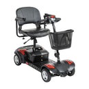Drive Medical Scout 4-Wheel Scooter with padded tiller and compact travel design, Moovkart