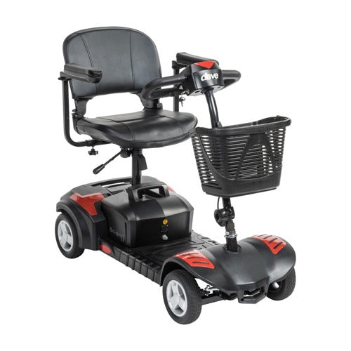 Drive Medical Scout 4 Wheel Compact Travel Scooter with adjustable armrests, Moovkart