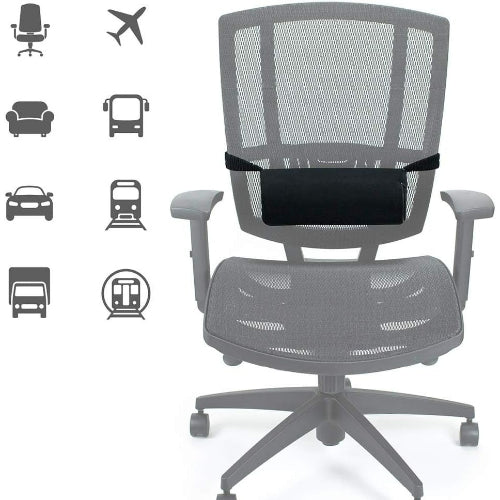 ObusForme Supporting Roll with Massage, Portable Lumbar and Neck Support with Soothing Vibration