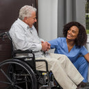Drive Medical Wheelchair with Dual Axle Detachable Full Arms and Elevating Leg Rests, 16 Inches