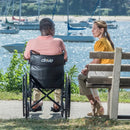 Drive Medical Wheelchair with Dual Axle Detachable Full Arms and Elevating Leg Rests, 16 Inches