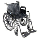 Drive Medical Silver Sport 2 Wheelchair, Detachable Full Arms, Moovkart