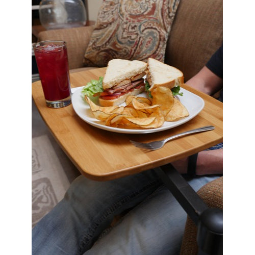 Stander Omni Tray ergonomic swivel tray and sturdy handle for sitting and standing assistance. Moovkart