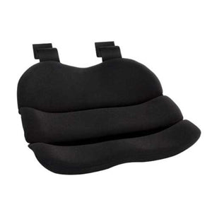 ObusForme Contoured Seat Cushion with removable front panel and impact‑resistant frame, Black