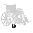 Drive Medical Optional Front 6 Inch Caster for Sentra HD Hemi Height Wheelchairs, Black
