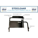 Drive Medical Replacement Desk Arm for K3 Cruiser Wheelchair, Right