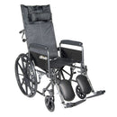 Seat Upholstery 18 for Silver Sport 18 with Reclining Back & Detachable Desk Arms