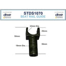 Drive Medical Seat Rail Guide 5D, 1 Each