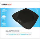 ObusForme Gel Seat Cushion for Wheelchair, Contoured Ergonomic Memory Foam Support, Black