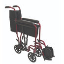 ProBasics Aluminum Transport Chair 8 Inch Wheels foldable lightweight with seat belt. Moovkart
