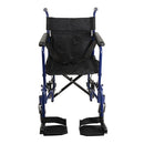 
ProBasics Aluminum Transport Chair 8 Inch Wheels, Blue, ergonomic design for comfort. Moovkart