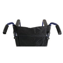 ProBasics Aluminum Transport Chair with Footrests, Lightweight Frame, 300 lbs Capacity, Blue