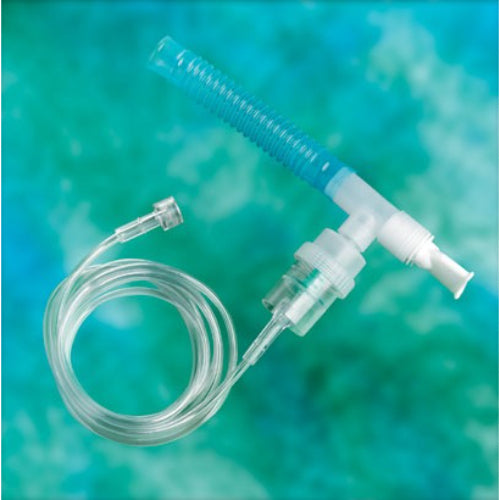 Medline Micro Mist Nebulizer Pediatric Mask with 7 Feet Tubing, Case of 50, for effective respiratory therapy solutions. Moovkart