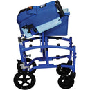 Drive Medical Aluminum Transport Chair, 19-Inch Seat Width, Blue Frame and Upholstery