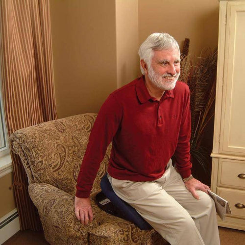 Self-powered Carex Uplift Seat Assist lifting cushion helping users stand comfortably and reduce joint strain, Moovkart