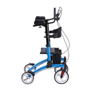 Drive Medical Elevate Upright Walker with Forearm Pads and Large Wheels for Stability, Blue