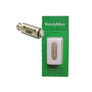 Diagnostic halogen lamp by Welch Allyn displayed with compatible model references. Moovkart.
