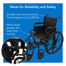 ProBasics K1 Lightweight Wheelchair with Flip Back Armrests and Swing-Away Footrests, 18 x 16  Inches Seat