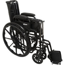 ProBasics K1 Lightweight Wheelchair 20x16 inch seat vinyl upholstery steel frame mobility aid. Moovkart